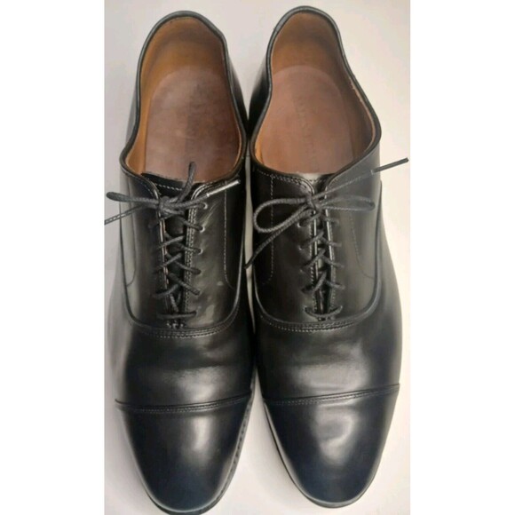 Allen Edmonds SZ 14 Park Avenue Cap-Toe Oxfords Black Leather Bench Welt - Picture 3 of 16